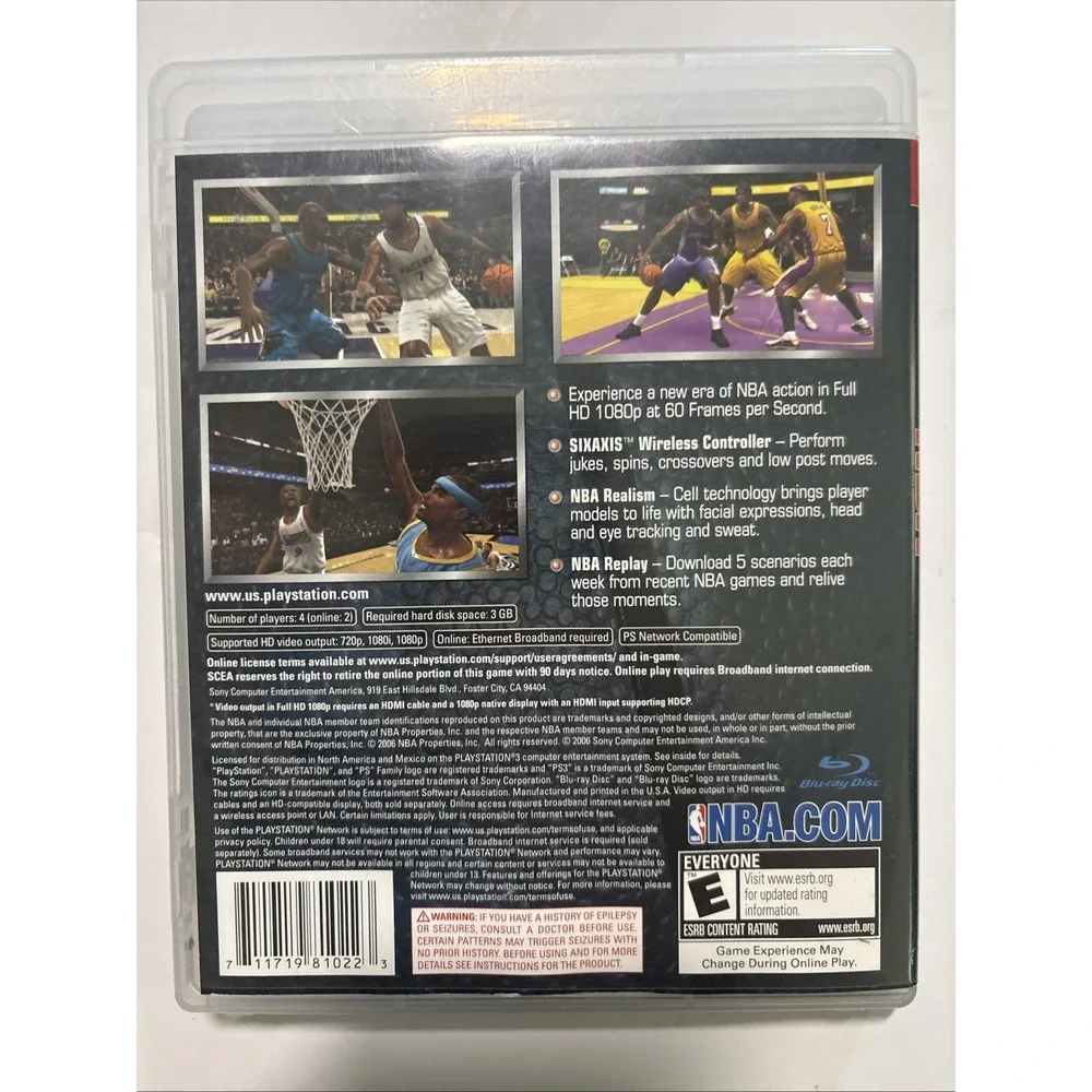 NBA 07 Kolby Bryant Sony PlayStation 3 Full 1080p HD 2006 Complete